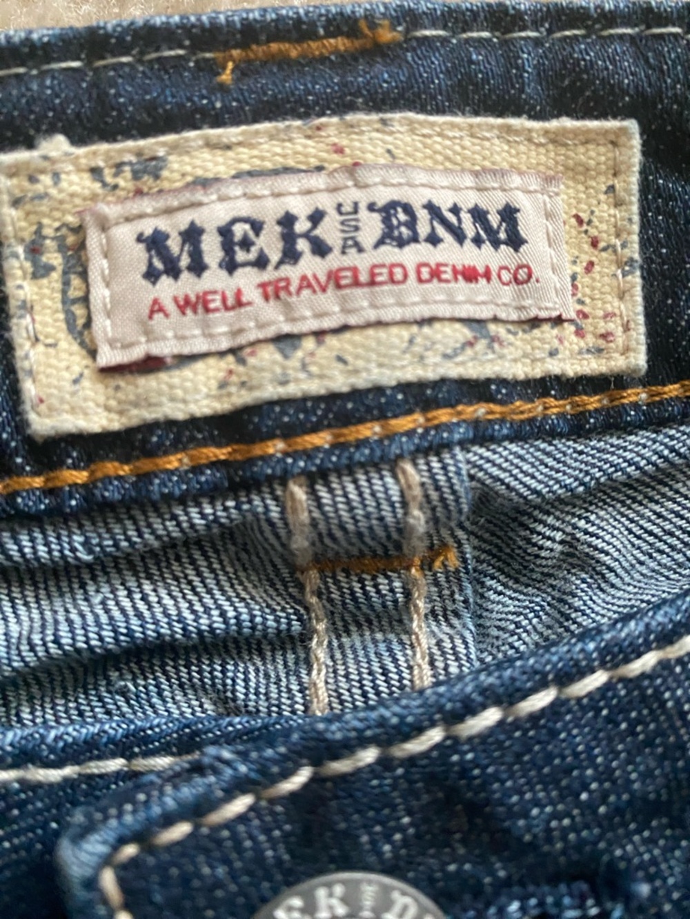 MEK denim jeans bootcut size 26/34 - Picture 3 of 8